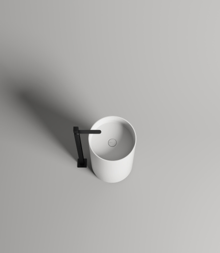 Раковина из литьевого мрамора Salini ARMONIA 130114G 45х45 напольная цвет белый - фото 2